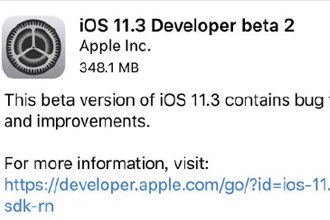 ios11.3 beta2固件在哪下载 ios11.3 beta2描述文件下载地址