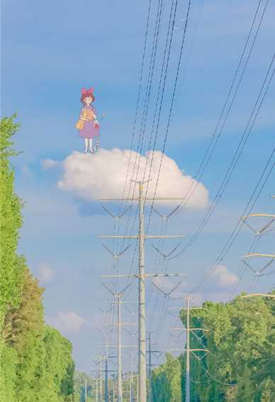 宫崎骏动漫的夏天高清手机壁纸 我喜欢的人有光光而不耀与光同尘