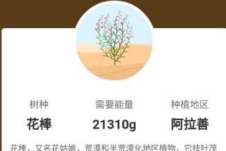 支付宝蚂蚁森林花棒怎么玩 蚂蚁森林花棒需要多少能量