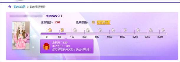 QQ秀商城活跃积分上线 如何获得活跃积分