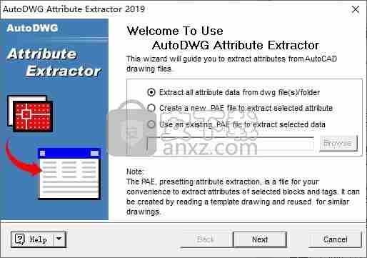 AutoDWG Attribute Extractor(CAD属性提取器)