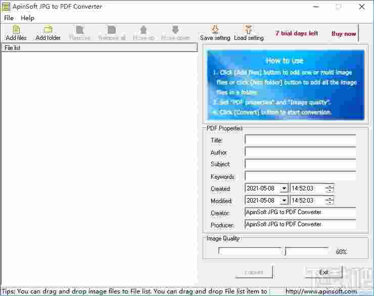 ApinSoft JPG to PDF Converter(JPG转PDF转换器)