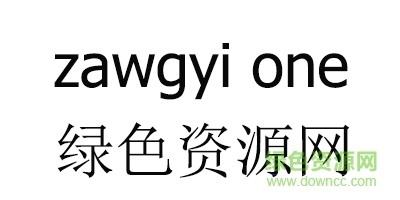 zawgyi one字体