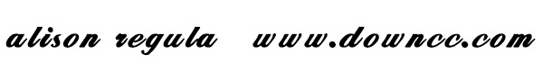 alison regular字体