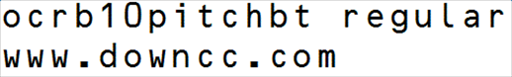 ocrb10pitchbtregular字体