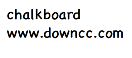 chalkboard字体