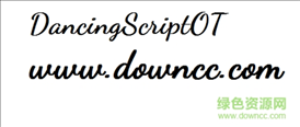 DancingScriptOT字体