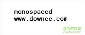 monospaced字体