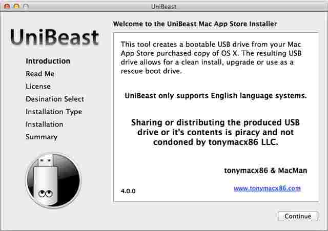 UniBeast 5.0.1 官方免费版