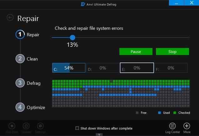 anvi ultimate defrag