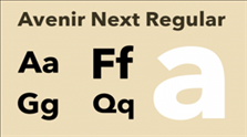 avenirnext regular字体