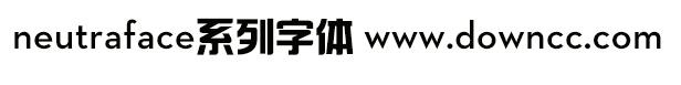 neutraface系列英文字体