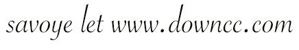 savoyeletplain字体