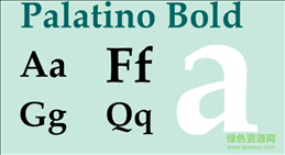 palatino bold