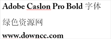 adobe caslon pro bold 普通