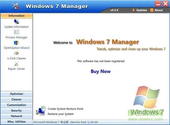 windows 7 manager 64位