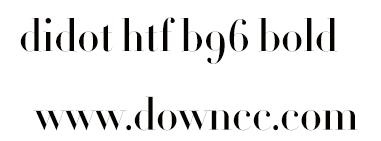 didot htf b96 bold ital