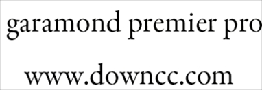 garamond premier pro