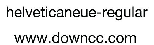 helveticaneue-regular字体