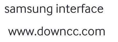 samsung interface