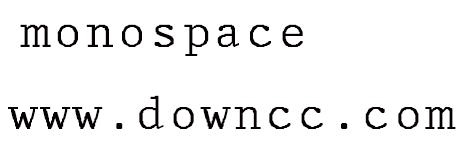 monospace regular.tff