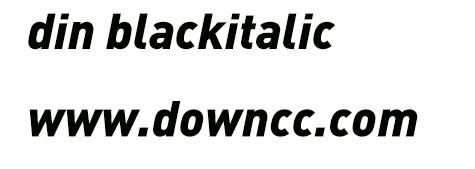 din blackitalic