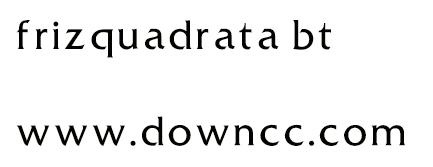 frizquadrata字体