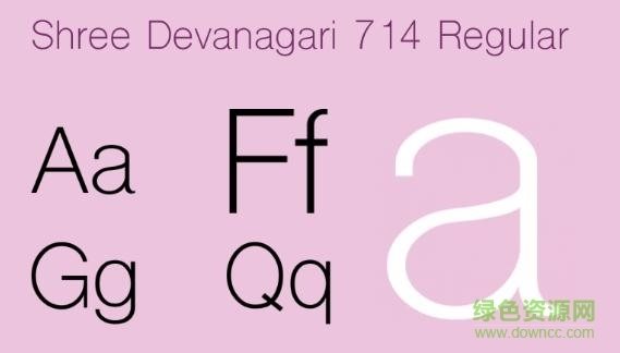 shree devanagari 714字体