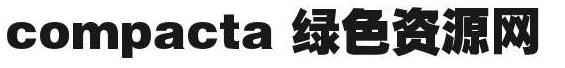 compacta系列字体