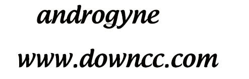 androgynemedium字体