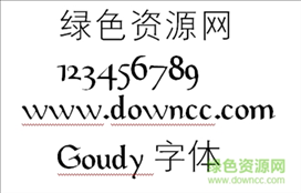 Goudy字体