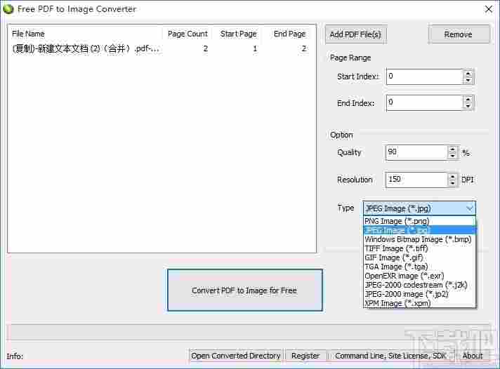 Free PDF to Image Converter(免费PDF到图像转换器)