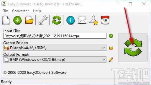 Easy2Convert TGA to BMP(TGA转BMP图片格式转换器)