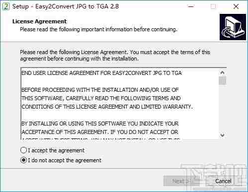 Easy2Convert JPG to TGA(JPG转TGA工具)
