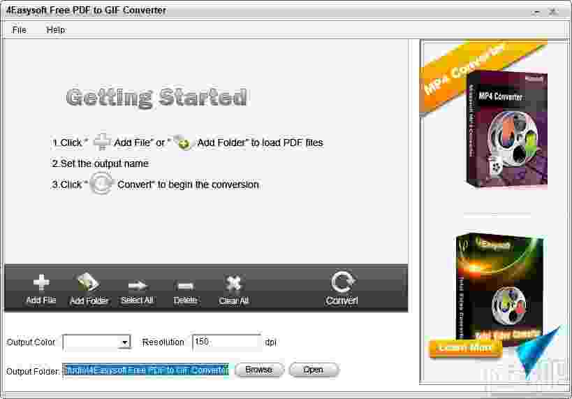 4Easysoft Free PDF to GIF Converter(PDF转GIF软件)