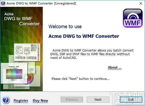 Acme DWG to WMF Converter(DWG转WMF工具)