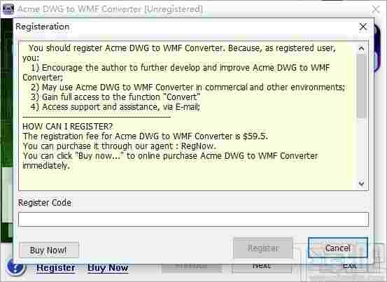 Acme DWG to WMF Converter(DWG转WMF工具)