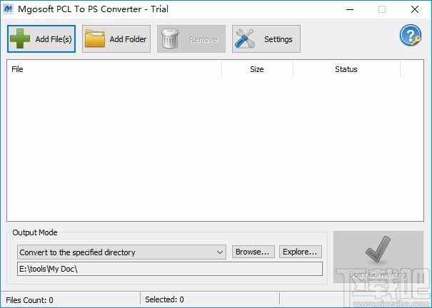 Mgosoft PCL To PS Converter(PCL转PS工具)