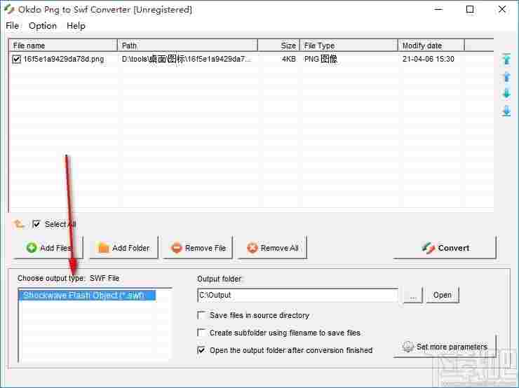 Okdo Png to Swf Converter(PNG图片转SWF工具)