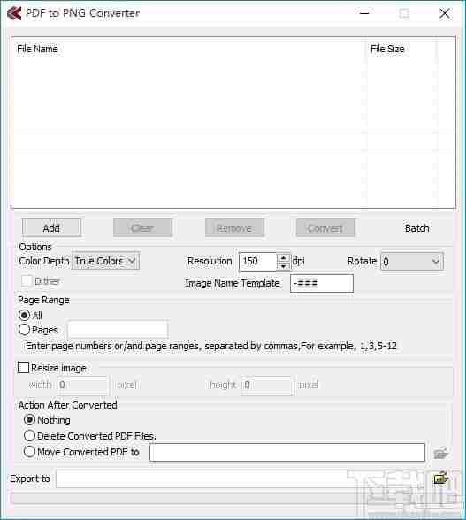 PDF to PNG Converter(PDF转PNG转换器)