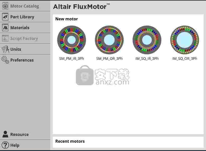 Altair FluxMotor 2020.1.0 x64破解版(旋转电机设计)