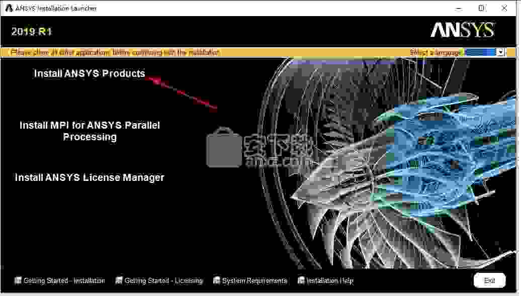 ansys products 2019 r1 64位中文破解版