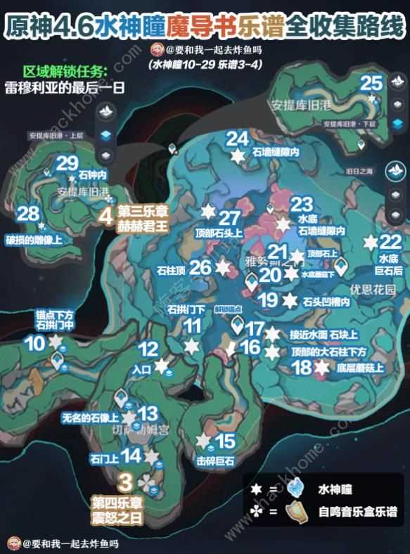 原神4.6水神瞳魔导书在哪 4.6版本乐谱收集路线一览[多图]图片4