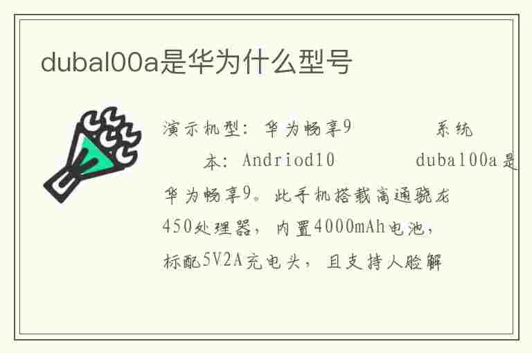 dubal00a是华为什么型号