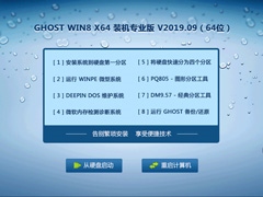 GHOST WIN8 X64 装机专业版 V2019.09（64位）