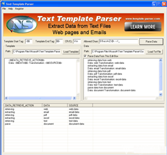 Text Template Parser