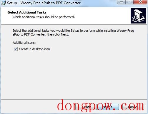 Weeny Free Epub to PDF Converter