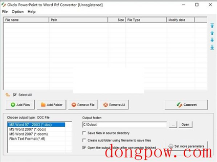 Okdo PowerPoint to Word Rtf Converte