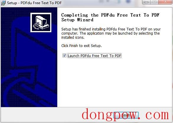 PDFdu Free Text to PDF