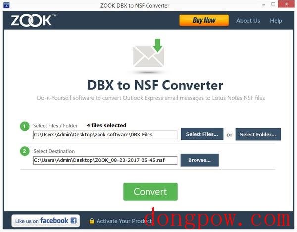 ZOOK DBX to NSF Converter